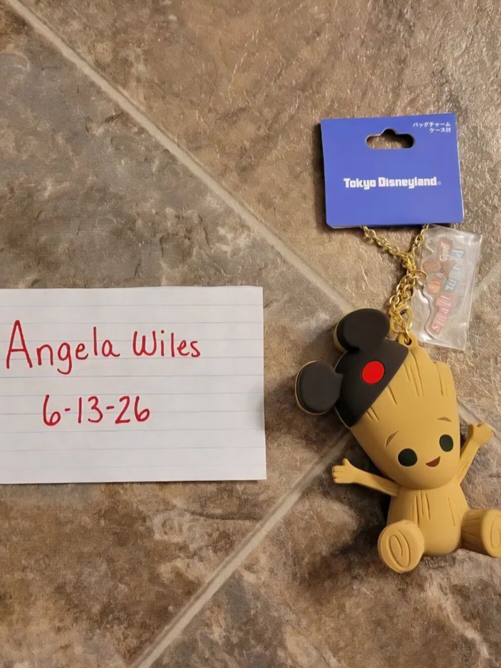 NEW Tokyo Disneyland Parks Groot Coin Keychain - Picture 2 of 2